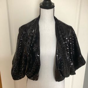 Black sequin jacket...